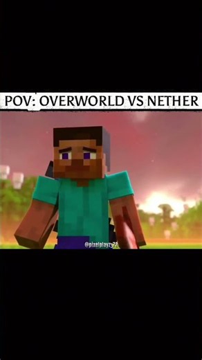 OVERWORLD VS NETHER MOBS #minecraft #battlefield #mobs #nether #overworld