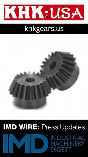 KHK USA Miter Gears | Precision 90° Power Transmission #shorts