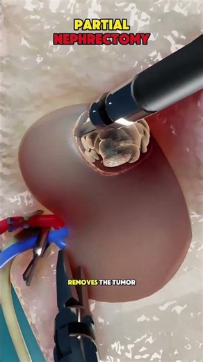 How Partial Nephrectomy is Performed(3D Animation) #3dmedicalanimation #medical3danimation #kidneydi