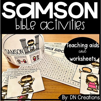 Samson Bible Activities l Samson Bible Study l Samson Bible Lesson Sunday School