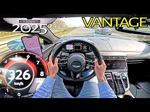 2025 ASTON MARTIN VANTAGE // HOW FAST on the UNLIMITED AUTOBAHN!?