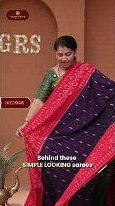 Ikkat Cotton Sarees, traditional patterns that never go out of style✨ #GayathriReddy