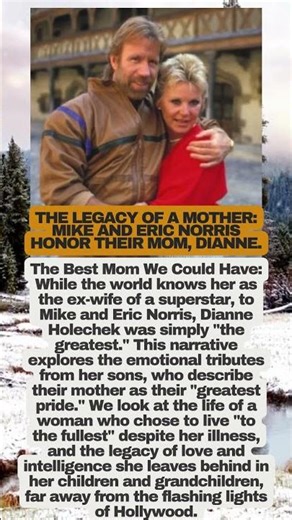 MIKE NORRIS SPEAKS: "She Was The Greatest Mom" #MikeNorris #ChuckNorris #legacy