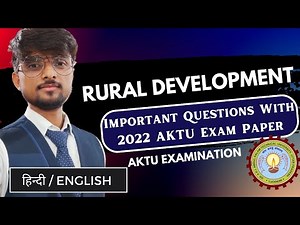 2022 AKTU Exam Paper Of Rural Development | Important Questions Of All Units | Rural Development