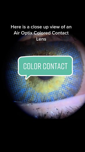 Close-Up View of Air Optix Colored Contact Lens