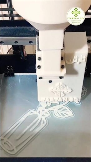 3D Printing a Flower Stem!! #3dprinting #tartan3d #abs #shorts #3dprint #granules