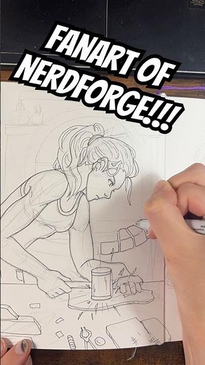 Drawing ‪@Nerdforge‬ in a fantasy setting pt 1