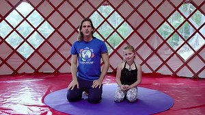 Hippo Pose is fun, silly, and it feels so good. www.RainbowYogaTraining.com #poseoftheday | Rainbow Yoga
