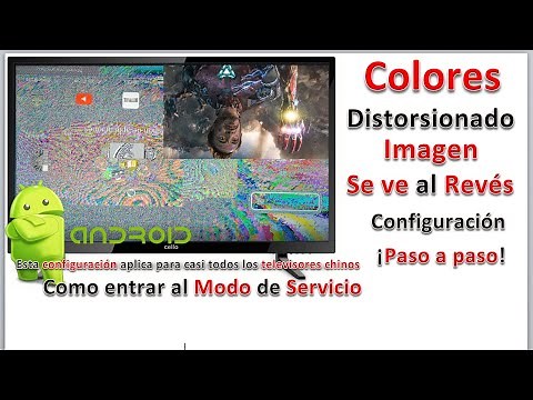 How to Enter Service Mode to Configure Colors and Flip Screen When They Appear Upside Down