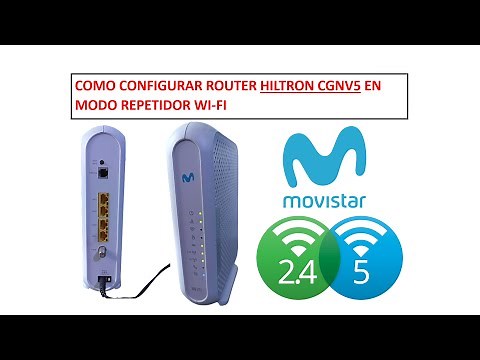 COMO CONFIGURAR ROUTER HITRON CGNV5 DE MOVISTAR COMO REPETIDOR WIFI
