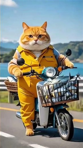 Cat catches fish by exploding bombs