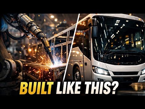 The INSANE Manufacturing Process Behind These Buses