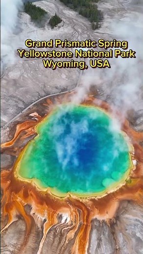 Grand Prismatic Spring Yellowstone 🌈 | America's Most Colorful Natural Wonder