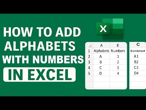 How to Add Text With Numbers in Excel | How to Add Alphabets with Numbers in Excel | MS Excel