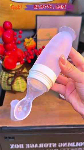 Baby Feeding Spoon with Bottle – Feed Milk, Water & Cereal Easily #BabyCare #babyfeeding