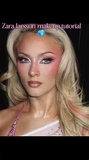 Zara larsson inspired eyemakeup tutorial! 🌺🎀#zaralarsson #eyemakeuptutorial #easy #shorts