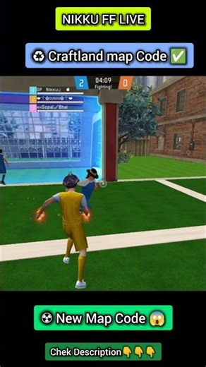 ✅😱 3vs3 football Craftland map code #shorts #viral #freefireindia #craftlandmap #craftland