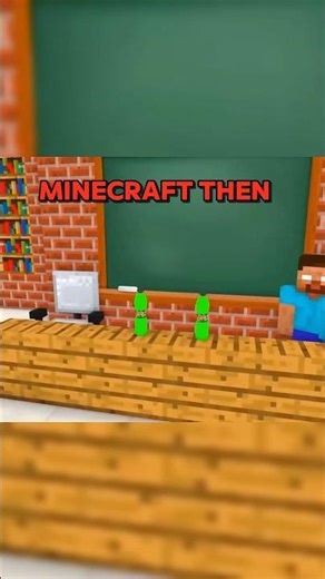 MINECRAFT Now vs Then😈🥶🥵#daquavis #herobrine #dream #technoblade#grox