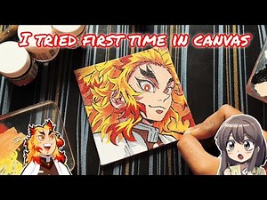 How to paint anime characters on canvas ✨