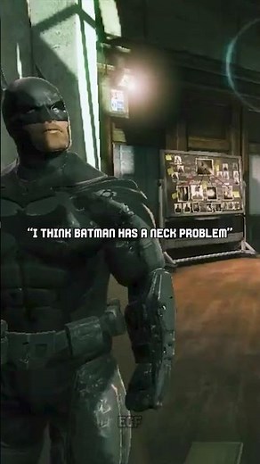 I Think Batman has a neck problem