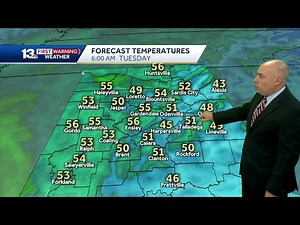 Rain and then colder air in Alabama's weather forecast tomorrow and the rest of the week