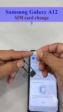 2. (SIM): How to change “SIM card” in a Samsung Galaxy A12. #samsunggalaxy #smartphone, #galaxya12
