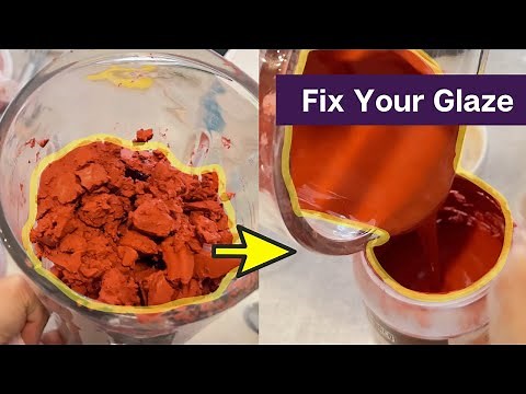 Reviving Dried Up Glaze: How to Turn it Brushable Again - Pottery Tutorial