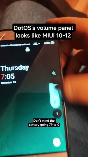 miui 12 volume panel and bad battery #sub #smartphone #dotos #xiaomiredmi