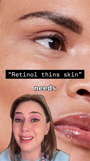 Retinol is one the most tried and true ingredients for fine lines and wrinkles, pigmentation, texture, and acne! It does NOT thin your skin. #retinol #retinoids #tretinoin #dermatologist #dridriss
