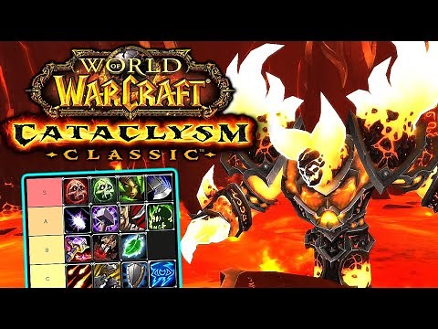 Cataclysm Classic CLASS TIER LIST - All Classes Ranked!