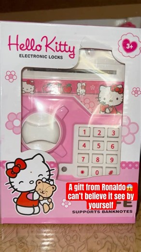 Satisfying ASMR Hello Kitty electric box money safe unboxing #toys #satisfyingvideo