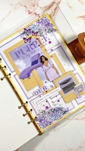 Happy Sunday everyone! 🥰 @rongrong_devoe_illustration asked in her profile which color of the beautiful rainbow girls box should I do first and the most voted for purple! 💜I decided to not go full purple and also work with a little bit of yellow. Purple and yellow are complementary colors and they give us a beautiful contrast when put together. 💜💛 It is for sure one of my favorites color combos. I wanted to work with stamps too but in the end I realized they would be completely covered so I 