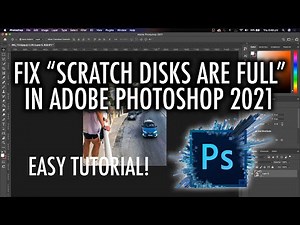 How To Fix "Scratch Disks are Full" in Adobe Photoshop cc 2021! *Easy Tutorial