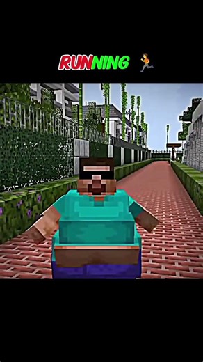 RUNNING KAR RAHA HUN MAIN #minecraft #youtubeshort #RUNNING