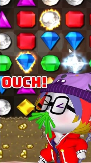 My body DIDN'T like all those matches! #bejeweleddeluxe