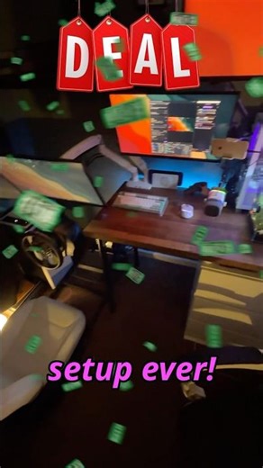 Best affordable Sim Racing setup 💸 #simracing #simracingsetup #simracingrigs #gamingsetup