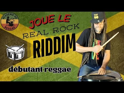 Apprends à jouer le Real Rock Riddim à la batterie - rythme reggae culte facile ( tuto FR )