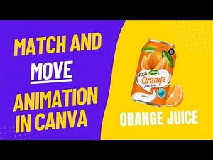 How to Make Smooth Match and Move Animation in Canva | Step by Step #canvatutorial