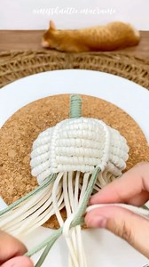 🍁Macrame pumpkin for fall season. Comment 🎃 to get free tutorial. Only 100 free download this weekend!!!! #macrame #diypumpkin #diyfalldecor #macramepumpkin | Miss Knottie Macrame