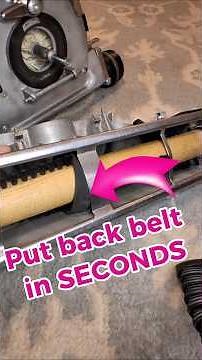 Kirby slipped belt fix in SECONDS