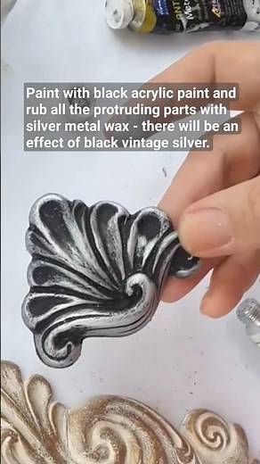 A simple way to make a three-dimensional surface vintage metal