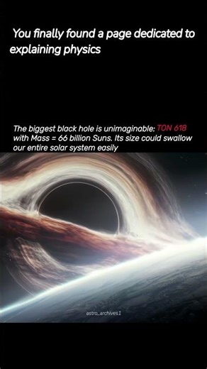 The universe created a monster: TON 618 💀🔥 #ton618 #blackhole #space