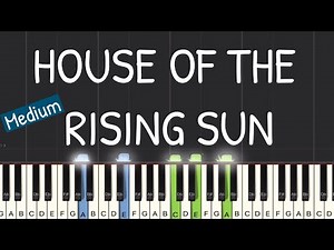 The Animals - House Of The Rising Sun Piano Tutorial | Medium