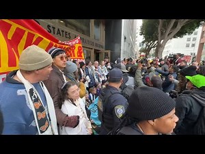 Dozens of protesters arrested after chaining themselves in front of San Francisco ICE building