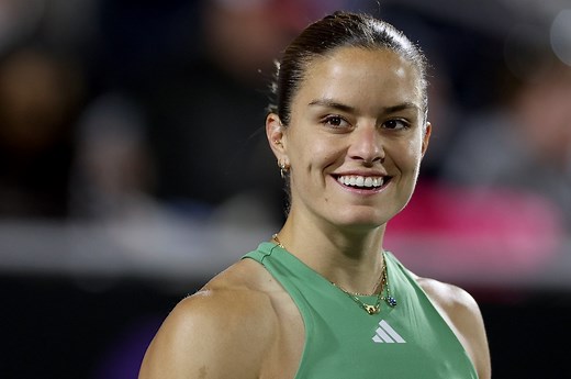 Tennis Stunner Maria Sakkari in Two-Piece Workout Gear Goes "Back to Work"