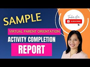 Sample Activity Completion Report Of Parents Meeting: The Definitive Guide