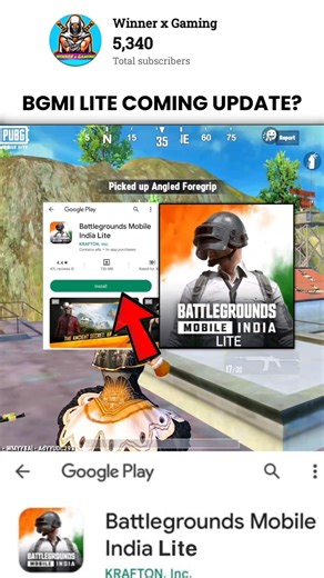 BGMI Lite Play Store Available 😍 #bgmi #pubgindia #bgmimlite #bgmishorts #shorts