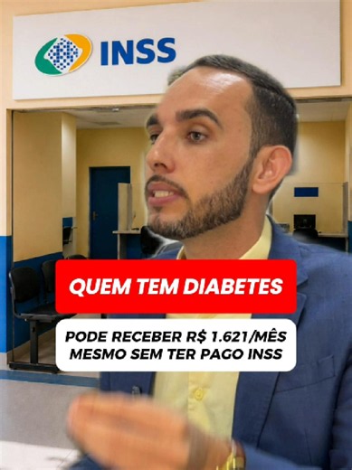 🚨Tem DIABETES e vive passando mal? Você pode receber 1 salário por mês pelo BPC - mesmo sem nunca ter pago INSS. Quando o diabetes é de longa duração e derruba a rotina (tonturas, fraqueza, visão embaçada, formigamento, feridas que demoram a cicatrizar, crises de glicose alta ou baixa, dificuldade para trabalhar ou manter uma rotina), pode ser reconhecido como deficiência. O que juntar: - Laudo do endocrinologista/clínico (CID diagnóstico limitações no dia a dia tempo de acompanhamento); - Exam
