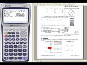 Land Survey Setting Stakeout using Casio Fx9860G