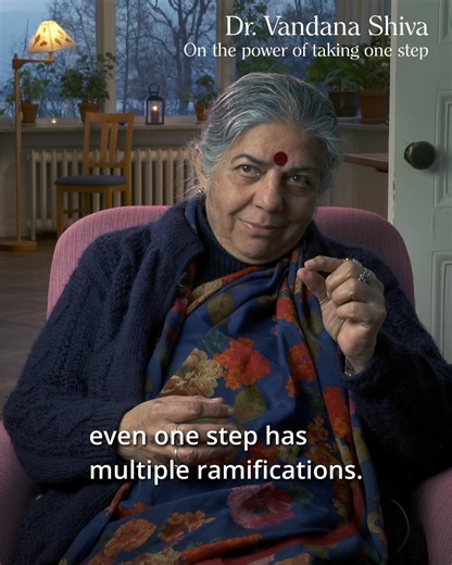 Mattias Olsson on Instagram: "Sitting with Vandana Shiva, listening to her speak about the world as a living, entangled whole, was an absolute honour. She speaks about the power of taking one step. How even the smallest action carries reverberations far beyond what we can see. We may not control the outcome, but we can always know what feels right – and act from there. As Yule time approaches, this feels like exactly the kind of message we need. A time to slow down, to remember that we are not i